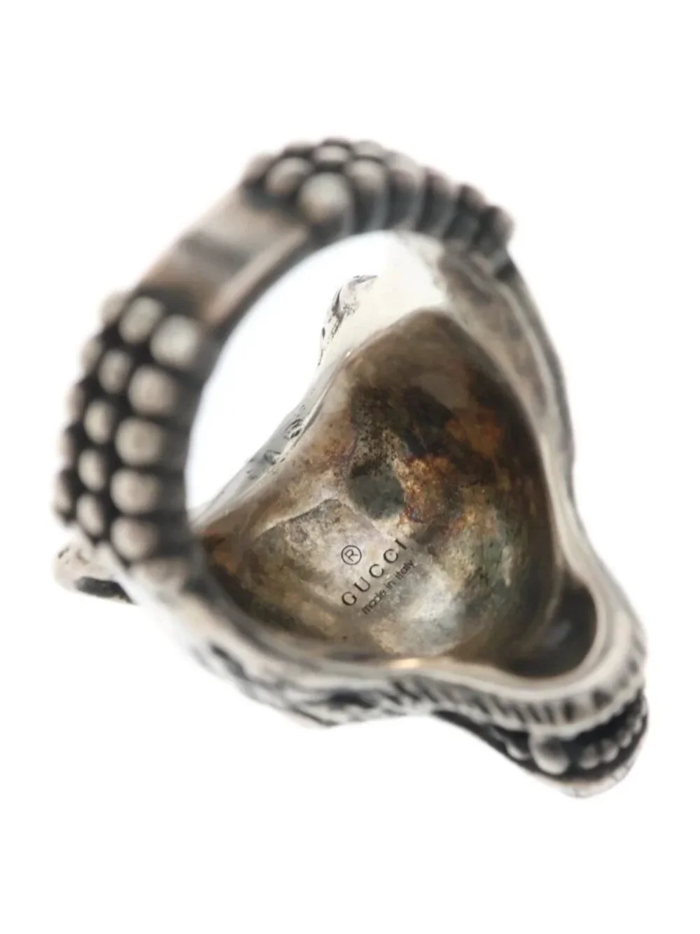 Gucci Anger Forest Wolf Ring Silver
